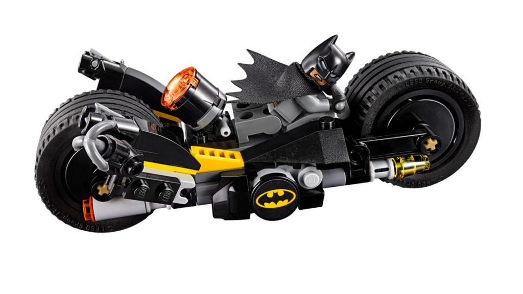 Lego DC Super Heroes nº 76053 Batman persecucion en moto por Gotham City moto lateral