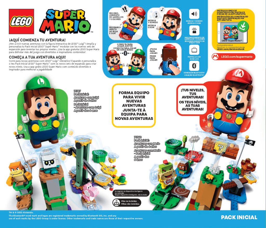 Un mundo nuevo de aventuras de Lego Super Mario 2022 están por crear.